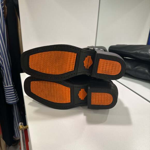 Harley Davidson Women’s Hustin Black Boots 9.5 Pre-Owned D85354 - Picture 5 of 8